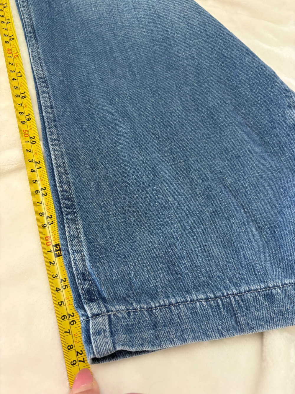 GAP High Rise Easy Barrel Jeans Medium Indigo Size M scandi model off duty - Picture 14 of 15